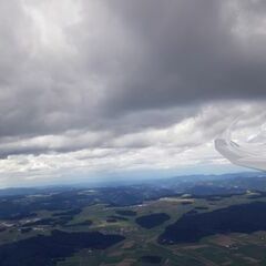 Flugwegposition um 12:15:46: Aufgenommen in der Nähe von Rottweil, Deutschland in 1660 Meter